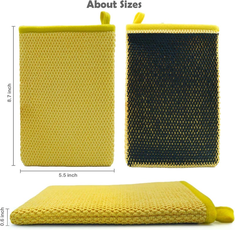 Gihunk Auto Detailing Clay Mitt 1 Pack 8.5x5.7 inches, Fine Grade Microfiber Clay Bar Wash Mitt, Clay Eraser Mitt for Car Detailing, Magic Clay Bar Mitt, Removes Debris from Your Paint, Glass, Wheels - Image 2
